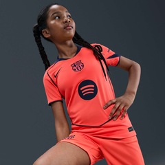 Camisa Barcelona Total 90 III 25/26 Torcedora Pro Nike Infantil - Foto 3
