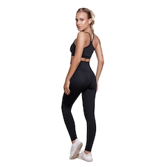 Conjunto Top Alça Fina e Calça Suplex Vekyo Moda Fitness Feminina - Foto 3