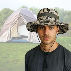 Chapéu Camuflado Australiano TJK Canavieiro Respirável Protetor Solar Pesca Trilha Camping - Foto 6