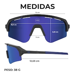 Óculos de sol esportivo HB Edge S performance espelhado - Foto 5