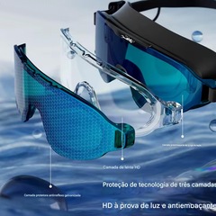 Mascara de Natação Gold Sports Max+ 13.0 High Definition Eletroplacage - Foto 3