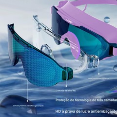 Mascara de Natação Gold Sports Max+ 13.0 High Definition Eletroplacage - Foto 3