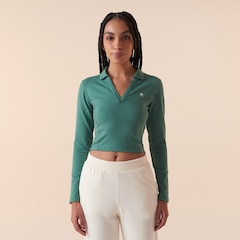 Camiseta Polo Fila Ml Fit Letter Touch Feminina - Foto 1