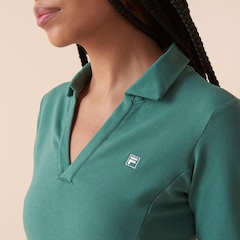 Camiseta Polo Fila Ml Fit Letter Touch Feminina - Foto 4