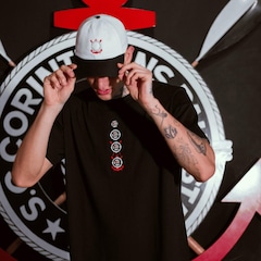 Camiseta Corinthians Evolução do Escudo por Rebolo Cancha FC Masculina - Foto 3