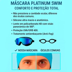 Mascara de Natação Gold Sports Platinum Swin 15.0 High Definition - Foto 5