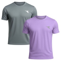 Kit 2 Camisetas Diadora Small Logo Masculina - Foto 1