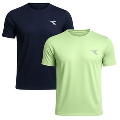 Kit 2 Camisetas Diadora Small Logo Masculina - Foto 1