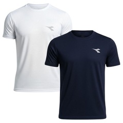 Kit 2 Camisetas Diadora Small Logo Masculina - Foto 1