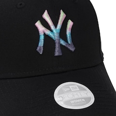 Boné Aba Curva New Era MLB New York Yankees Metallic 9Forty Unissex - Foto 3