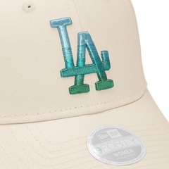 Boné Aba Curva New Era MLB LA Dodgers Metallic Logo 9Forty Unissex - Foto 3