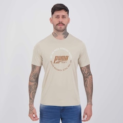 Camiseta Puma Graphic Run Emblem Tee Masculina - Foto 1