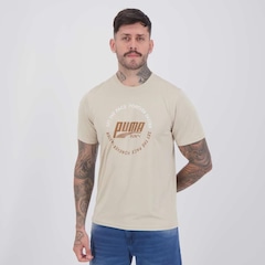 Camiseta Puma Graphic Run Emblem Tee Masculina - Foto 3