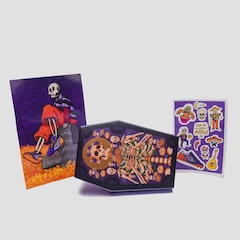 Chuteira Futsal Infantil Umbro Ultimate JR Día de Los Muertos - Foto 11