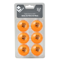 Kit Ping Pong Vollo 2 Raquetes Impulse + 6 Bolas Brancas + 6 Bolas Laranjas - Foto 6
