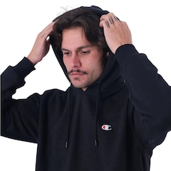 Blusão de Moletom Champion Canguru Logo C Bordado Masculino - Foto 3