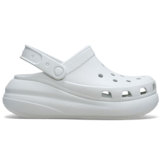 Sandália Unissex Crocs Classic Crush Platform Clog Moonlight - Foto 1