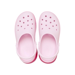 Sandália Feminina Crocs Stacked Clog Dragon Fruit - Foto 5