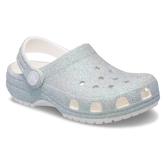 Sandália Unissex Crocs Classic Iridescent Glitter Clog T - Foto 2