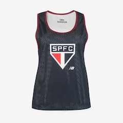Camiseta Regata Dupla Face São Paulo X New Balance Feminina - Foto 4