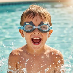 Óculos de Natação Speedo Splash Club Infantil - Foto 2
