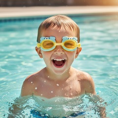 Óculos de Natação Speedo Splash Club Infantil - Foto 2