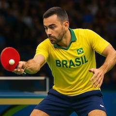 Kit Tênis de Mesa Gold Sports Space 2 Raq 6 Estrelas e 3 Bolas 3 Estrelas com Capa - Foto 6