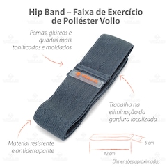 Kit Faixas Elásticas Hip Band PMG + 3 Faixas 3 Intensidades - Foto 8