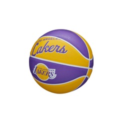 Bola Wilson Basquete NBA Team Retro Mini La Lakers 3 - Unissex - Foto 3
