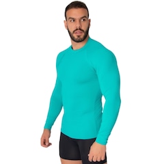 Blusa Térmica Proteção UV Poliamida Vekyo Frio Manga Longa Segunda Pele - Moda Fitness - Masculina - Foto 2
