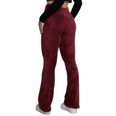 Calça Legging Flare Cotelê Vekyo Veludo Feminina - Foto 2