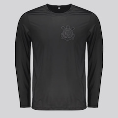 Camisa Corinthians Manga Longa UV Dry Masculina - Foto 1
