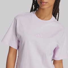 Camiseta adidas ESS 3 Stripes Feminina - Foto 4