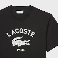Camiseta Lacoste Estampa Assinada Noir Unissex - Foto 3
