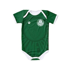 Body Torcida Baby Palmeiras Listrado Proteção UV - Foto 1