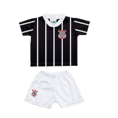 Kit Uniforme de Futebol Torcida Baby Corinthians Sublimado Infantil - Foto 1