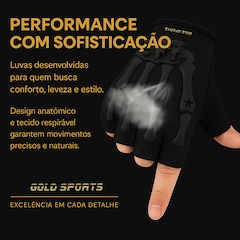 Luva Esportiva Gold Sports Performance - Tamanho Único - Foto 3