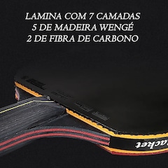 Kit Tênis De Mesa Gold Sports Boli 6.0 Series - 2 Raquetes Short 6 Star Profissional e 1 Mesh Bag - Foto 7