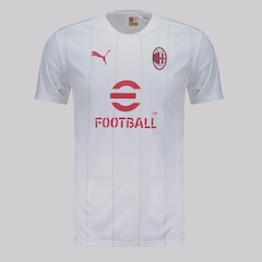 Camisa Milan Pré-Jogo 2025 Puma 10 Rafa Leão Masculina - Foto 2