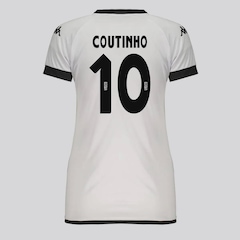 Camisa Vasco Supporter Graphik Feminina 10 Coutinho Kappa Feminina - Foto 1