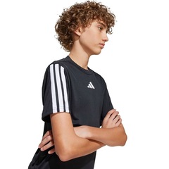 Camiseta adidas Essentials 3 Stripes Infantil - Foto 5