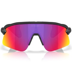 Óculos de Sol Oakley Stunt Devil S Matte Black Prizm Road - Unissex - Foto 3