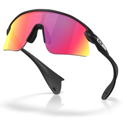 Óculos de Sol Oakley Stunt Devil S Matte Black Prizm Road - Unissex - Foto 4