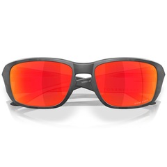 Óculos de Sol Oakley Tourniquet Matte Black Camo Prizm Ruby - Unissex - Foto 7