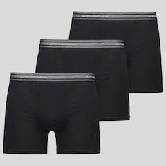 Kit 3 Cuecas Lupo Boxer Algodão com Elastano Basic Masculina - Foto 1