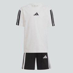 Conjunto adidas Essentials 3 Stripes Infantil - Foto 10