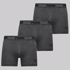 Kit 3 Cuecas Puma Boxer Sem Costura Masculina - Foto 1