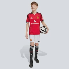 Camisa Manchester United I 2026 adidas 10 Cunha Infantil - Foto 5