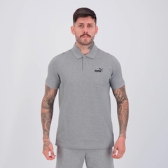 Camisa Polo Puma Essentials No. 1 Logo Pique Masculina - Foto 1