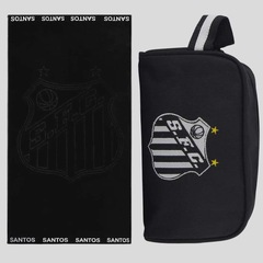 Kit Necessaire Nylon e Toalha de Banho Bouton Santos - Foto 1
